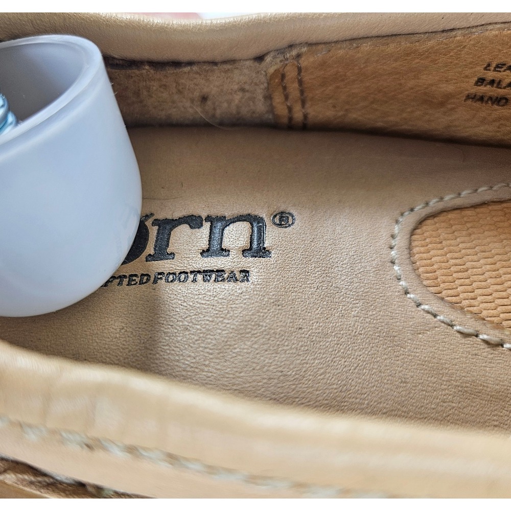 Børn Hand Crafted Womens 6 Leather Comfort Driving Mule Moc-Toe Slip-On Loafer - Picture 7 of 9